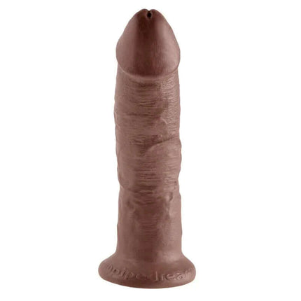 King Cock Dildo 9 - Brown, lifelike 9-inch adult toy with detailed realism and body-safe material, versatile and phthalate-free.