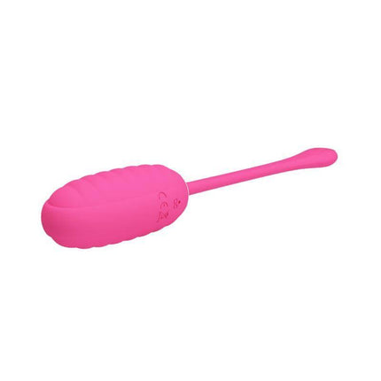 Kirk Vibrating Egg with Movil APP Silicone USB - pink body-safe silicone sleeve pleasure device with 12 vibration functions