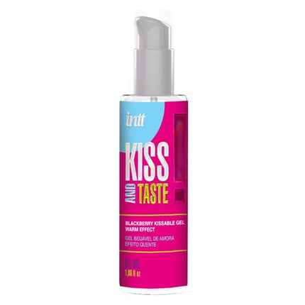 Kissable Heat Effect Gel 55 ml by INTT, warming intimate gel with fruity blackberry flavor, enhances pleasure and arousal.