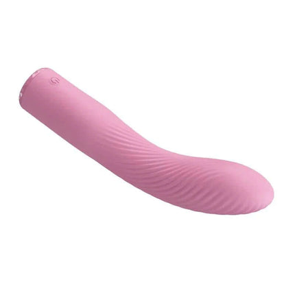 Kissell G-Spot Vibe - pink silicone vibrator for precise G-spot stimulation with 10 customizable vibration functions.