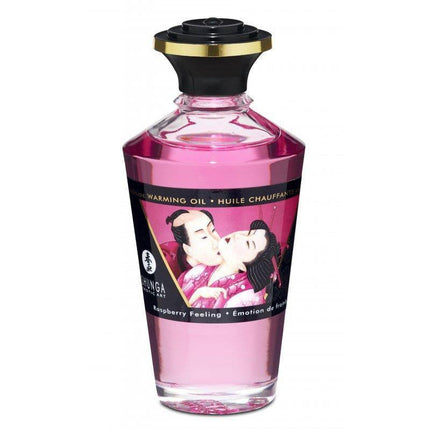 Shunga Raspberry Feeling warming oil in Kit Fruity Kisses for passion and romance
