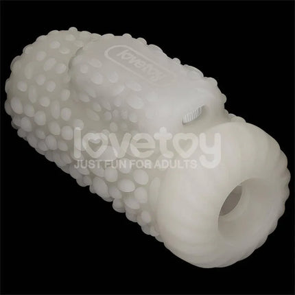 Knights Ring Vibrating Dual Purpose Sleeve Drip with textured surface