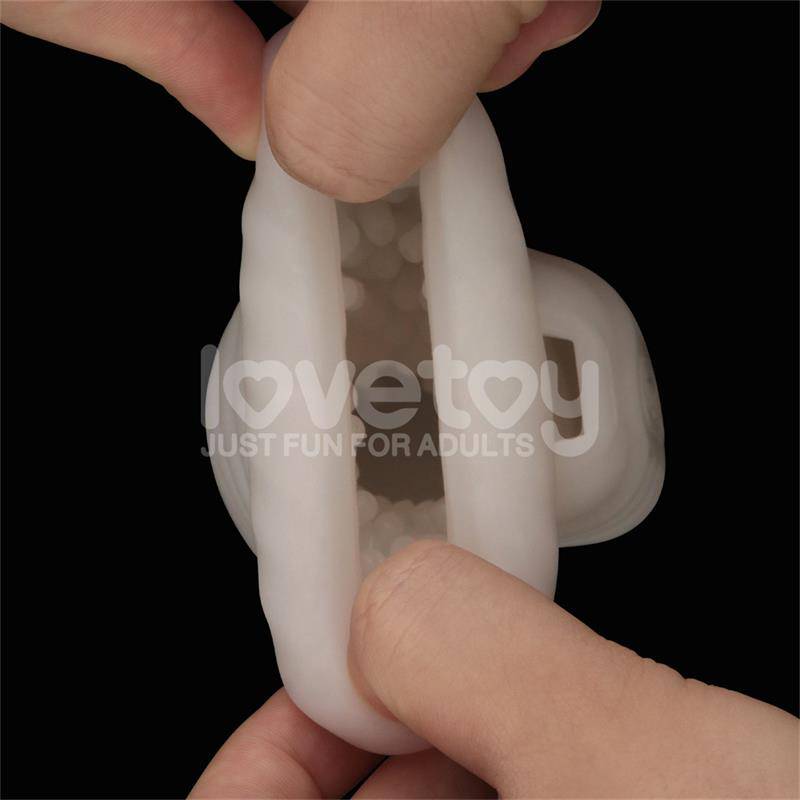 Knights Ring Vibrating Dual Purpose Sleeve Wavy - secretsextoys.store