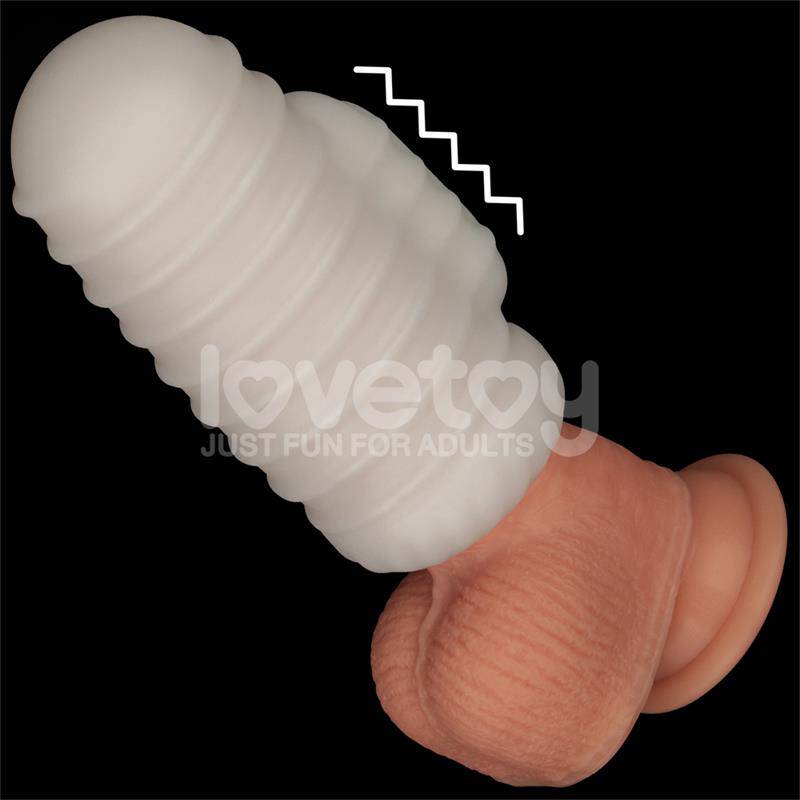 Knights Ring Vibrating Dual Purpose Sleeve Wavy - secretsextoys.store
