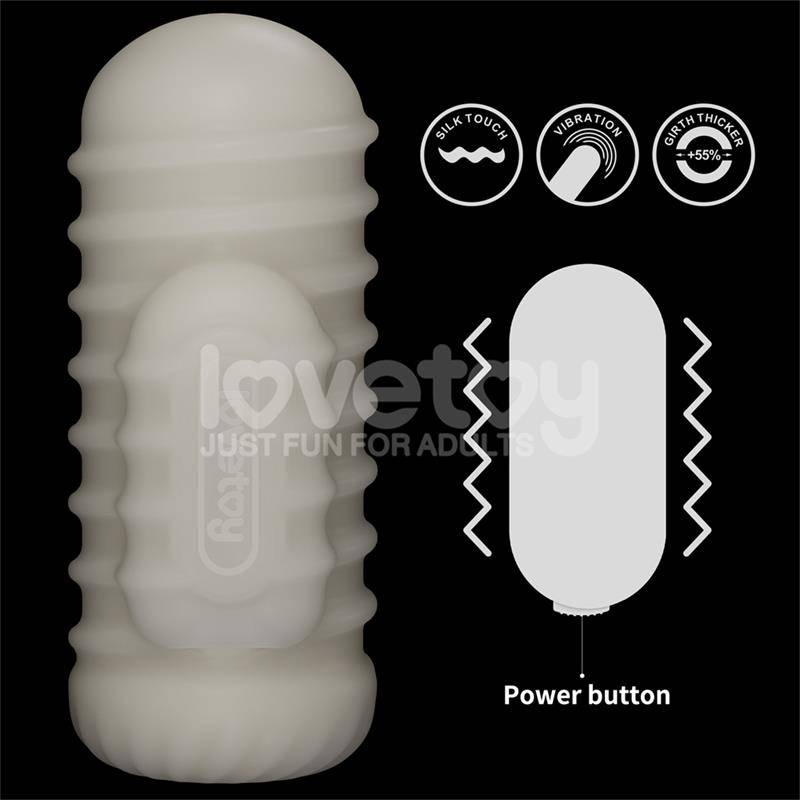Knights Ring Vibrating Dual Purpose Sleeve Wavy - secretsextoys.store