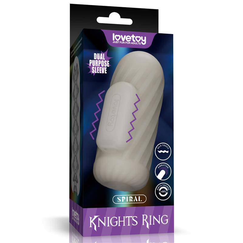 Knights Ring Vibrating Dual Purpose Sleeve - secretsextoys.store