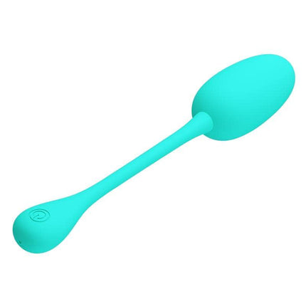 Knucker Vibrating Egg Green with 12 vibration functions and USB rechargeable design for intimate pleasure sessions.