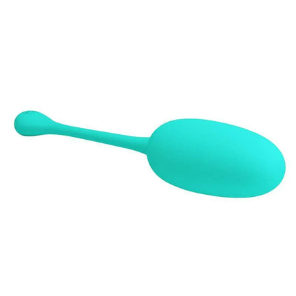 Knucker Vibrating Egg Green - discreet silicone pleasure device for versatile stimulation, featuring 12 functions and USB rechargeability.