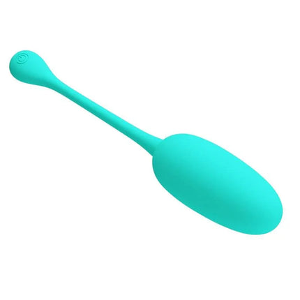 Knucker Vibrating Egg Green with 12 vibration functions for versatile stimulation, crafted from premium silicone for a silky-smooth experience.