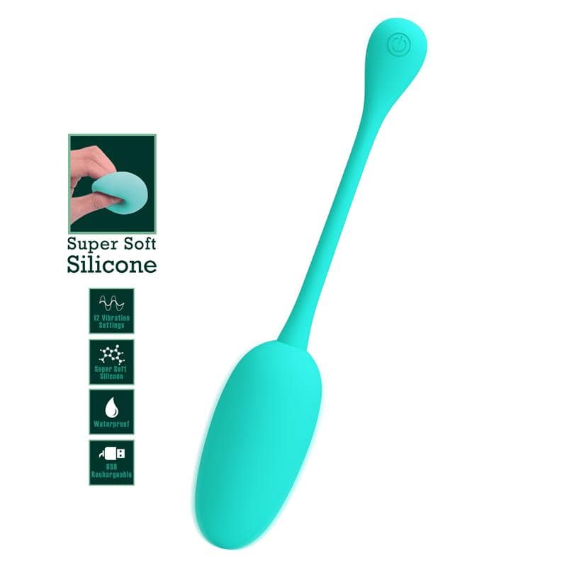 Knucker Vibrating Egg Green - secretsextoys.store