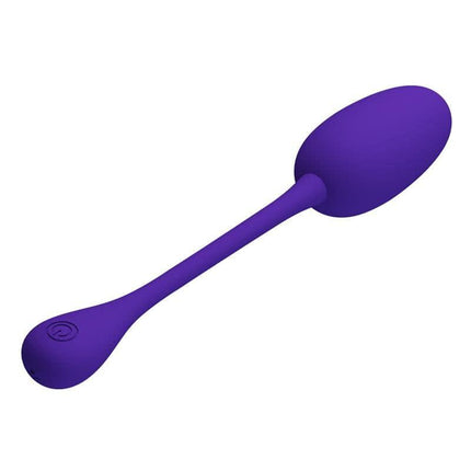 Knucker Vibrating Egg Purple with 12 vibration functions for intimate moments, sleek silicone design, ideal for solo or partner use.