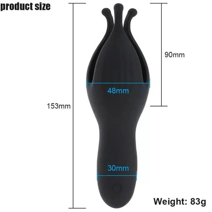 Krone Tip Cup Masturbator for Men Silicone USB with dimensions and weight details