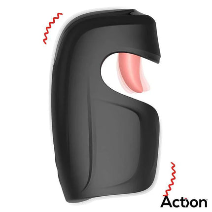 Kubex Masturbator with Licking Tongue, Pulsation and Vibration showcasing sleek ergonomic design