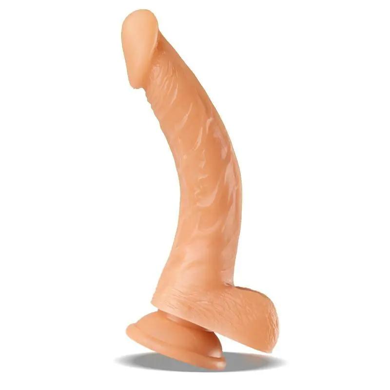 Kurt Realistic Dildo with Testicles Flesh 9,4 - 24 cm - secretsextoys.store