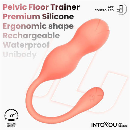 Kyra Pelvic Floor Trainer with Pressure Sensing and App - Premium Silicone, Ergonomic Shape, Rechargeable, Waterproof.