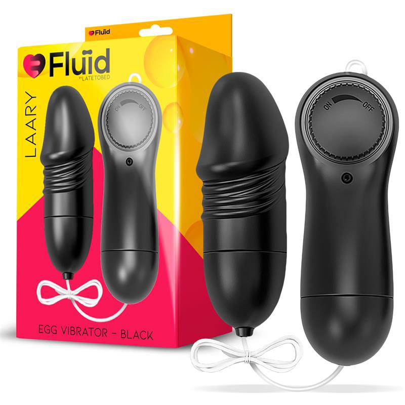 Laary Multi - Speed Vibrating Egg with Remote Control Black - secretsextoys.store