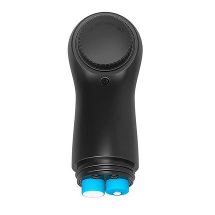 Laary Multi-Speed Vibrating Egg with Remote Control Black featuring a wired remote and textured design for customizable pleasure.