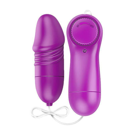 Laary Multi-Speed Vibrating Egg with Remote Control Purple, compact design, textured surface, precision stimulation, Fluid family.