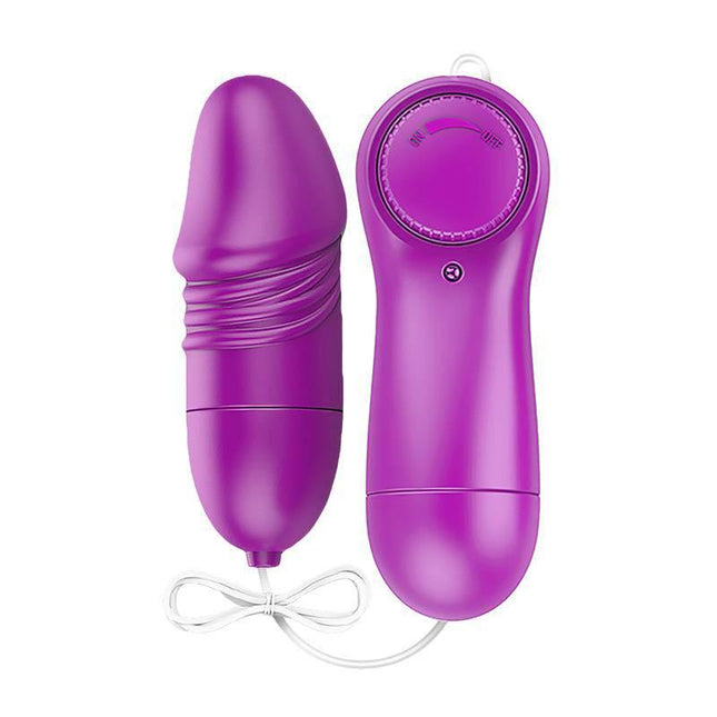 Laary Multi-Speed Vibrating Egg with Remote Control Purple, compact design, textured surface, precision stimulation, Fluid family.