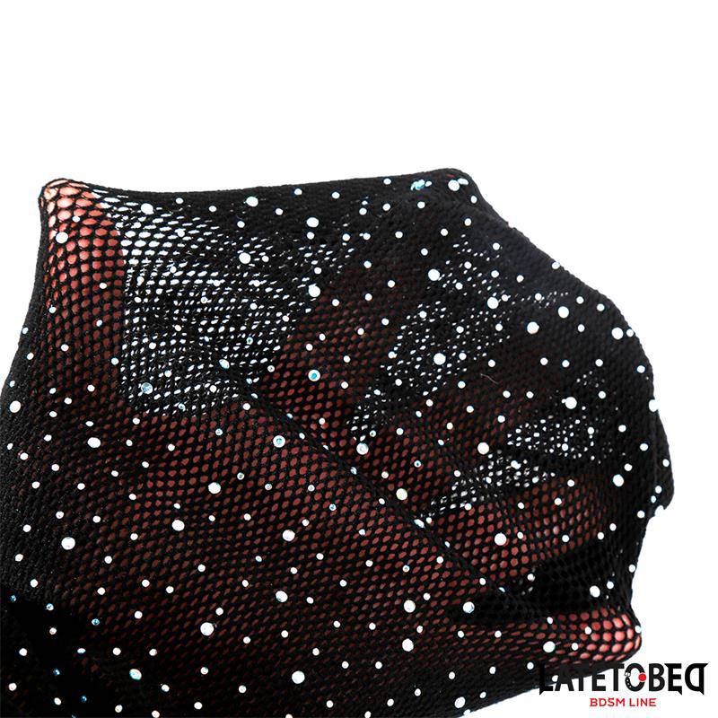 Lace Hood with Shiny Diamonds - secretsextoys.store