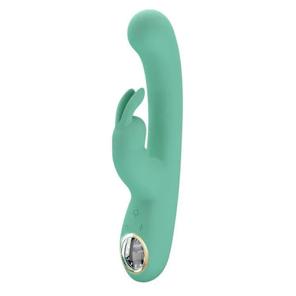 Lamar Vibrator G-Spot Rabbit Mint in a luxurious mint silicone, featuring dual stimulation design for optimal pleasure.
