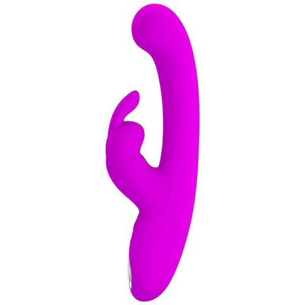Lamar Vibrator G-Spot Rabbit Violet in vibrant purple with dual-stimulation design for precision G-spot and clitoral pleasure.
