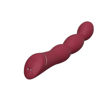 Lapper G-Spot Vibrator with 9 Functions in red with ergonomic design for enhanced stimulation and customizable vibration modes.