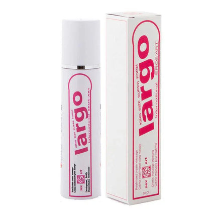 Largo Cream 50 cl bottle and box by Eros-Art for male sexual wellness enhancement