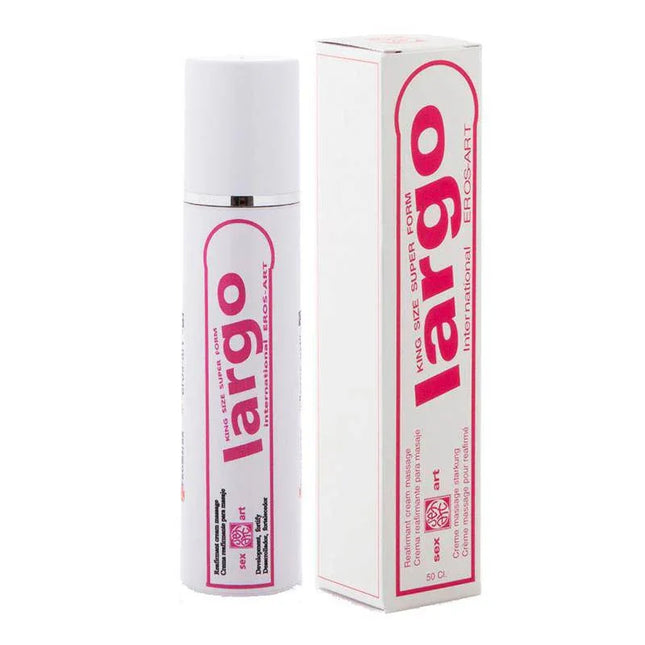 Largo Cream 50 cl bottle and box by Eros-Art for male sexual wellness enhancement