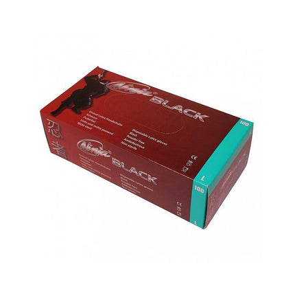 Box of Latex Disposable Gloves 100 Pieces for professionals, non-allergenic, size L.