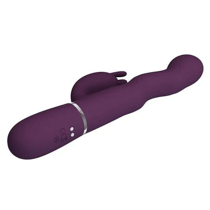 Purple Laursen Vibrator with Waving Modes for G-spot and clitoral stimulation, made of medical-grade silicone for safe, comfortable use.