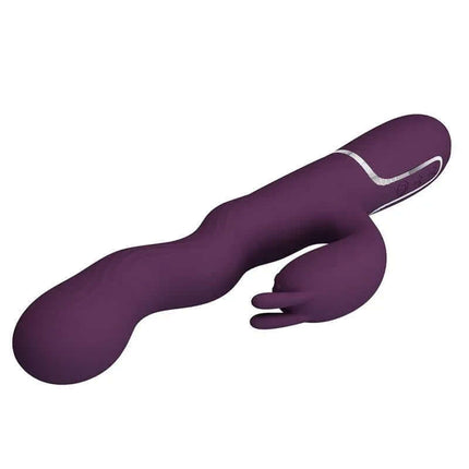 Laursen Vibrator with Waving Modes for immersive G-spot and clitoral stimulation, made of medical-grade silicone in purple.