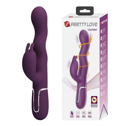 Laursen Vibrator with Waving Modes luxury massager for intense internal pleasure and clitoral stimulation, medical-grade silicone