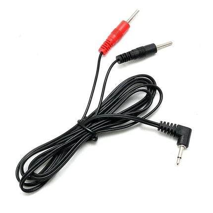 Lead Wire for the electro shock box, black cable with red and black plugs, product for beginners, Ref.7850