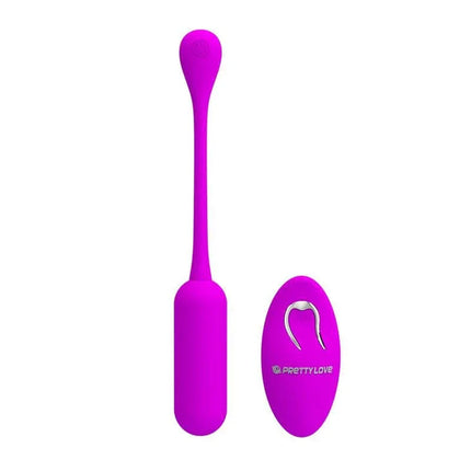 Lechies Vibrating Egg with Remote Control USB in vibrant pink with wireless remote and USB-rechargeable design for diverse sensations.