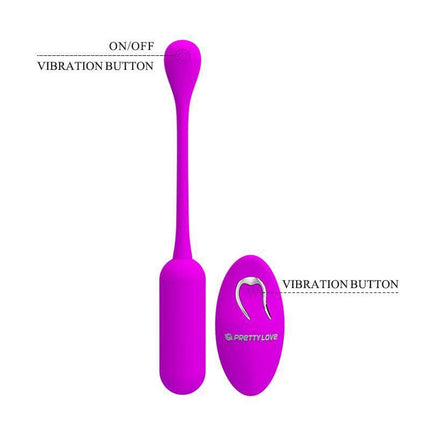 Lechies Vibrating Egg with Remote Control USB featuring wireless control and 12 vibration functions for enhanced pleasure.