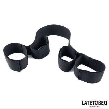 Leg spreader by Latetobed BDSM Line, featuring foam Velcro cuffs for secure adult BDSM play, ensuring comfort and adjustability.