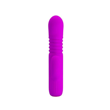 Leopold Thrusting Vibe USB Silicone in vibrant pink, offering sleek silhouette and powerful stimulation for solo or couples play.