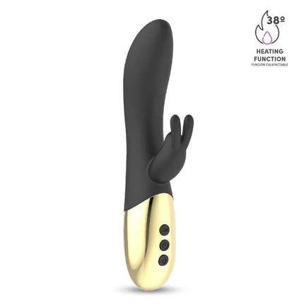 Leums Rabbit Vibe with Warming Functio G Spot Magnetic USB, featuring bunny-ear clitoral stimulator and 10 vibration modes.