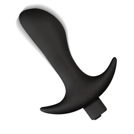 Lever Anal Plug with Vibration USB Silicone - sleek black silicone design