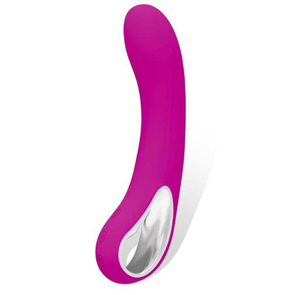 Pink Liam Vibe USB Silicona vibrator with sleek design and 12 vibration functions.