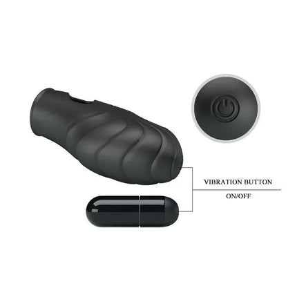 Lich Finger Vibrator showing vibration button and on/off components.