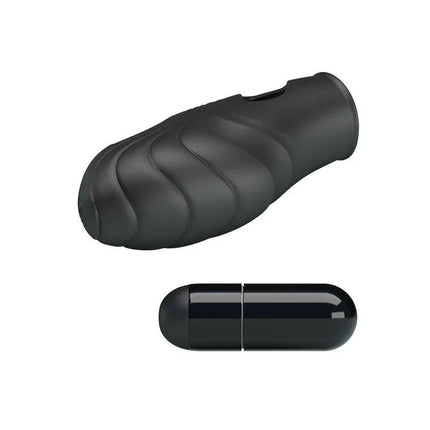 Lich Finger Vibrator - black silicone sleeve with discreet design, suitable for hands-free intimacy and personal pleasure.
