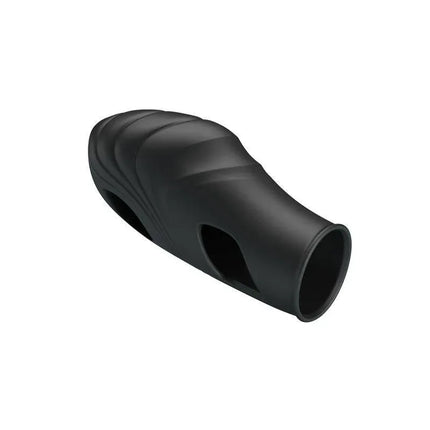 Lich Finger Vibrator, black silicone finger sleeve for discreet and enhanced stimulation during foreplay and solo sessions.