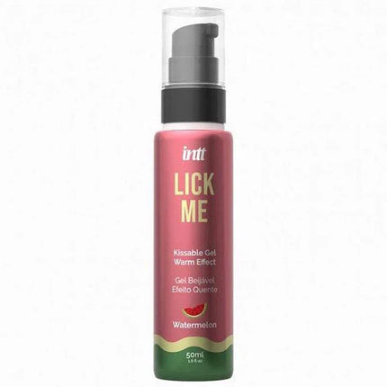 Lick Me Watermelon Kissable Gel with Warm Effect 50 ml bottle for intimate moments and foreplay.