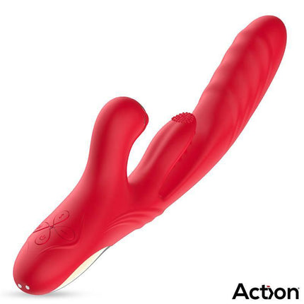 Limbe Vibe with Flip-Flap Tongue, Hitting Ball and Up and Down triple-motor vibrator