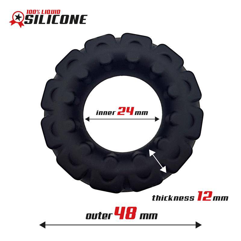 Liquid Silicone Cock Ring 2.4 cm - secretsextoys.store