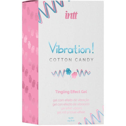 Liquid Vibrator Cotton Candy 15 ml package with tingling effect gel.
