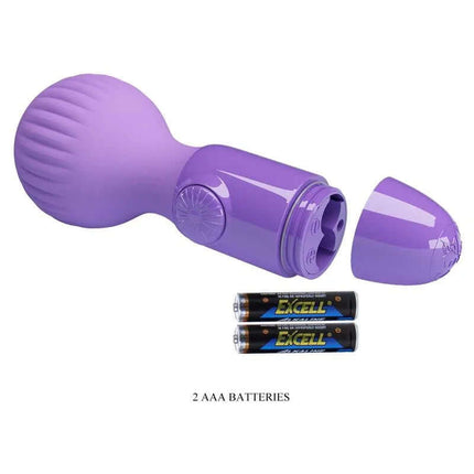 Little Cute Mini Wand Lilac with batteries included, compact and powerful vibrator for unforgettable pleasure.