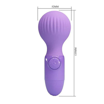 Little Cute Mini Wand Lilac with powerful vibration and compact design, featuring smooth silicone finish and easy-to-use controls.